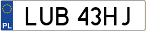 Truck License Plate